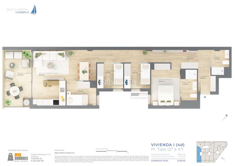 Foto 757b3ac9-e701-41e9-9523-d19f5af066a5. Appartamento 96m<sup>2</sup> in carrer mestral 9 in Port - Horta de Santa Maria Cambrils