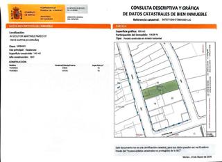 Terreny residencial a Avenida doctor martínez pardo 37. Solar en el centro de teixeiro entre la cl doutor martinez pardo