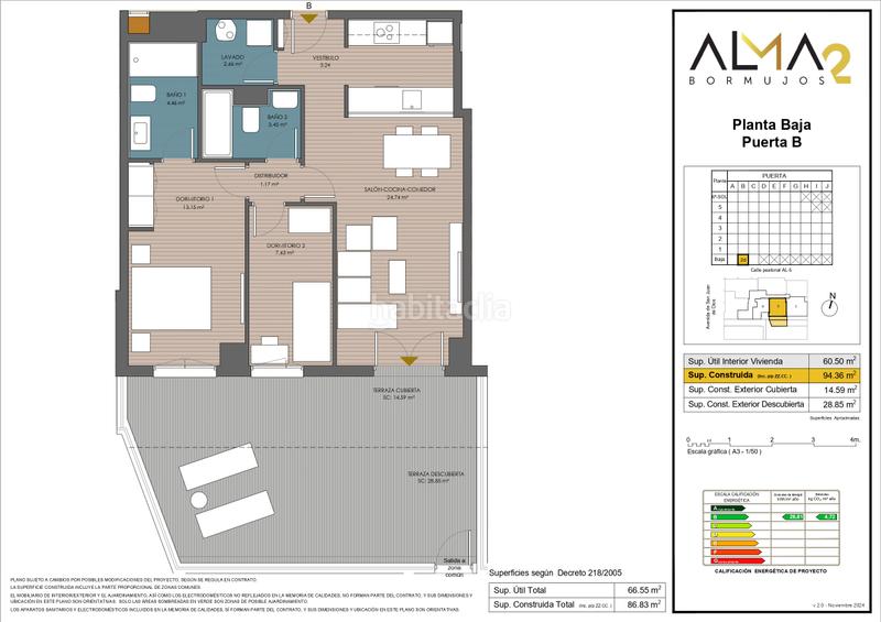 Foto 6ab43bab-0808-40cb-8bed-bb0224265353. Planta baixa 94m<sup>2</sup> amb piscina a Zona Universitaria Bormujos