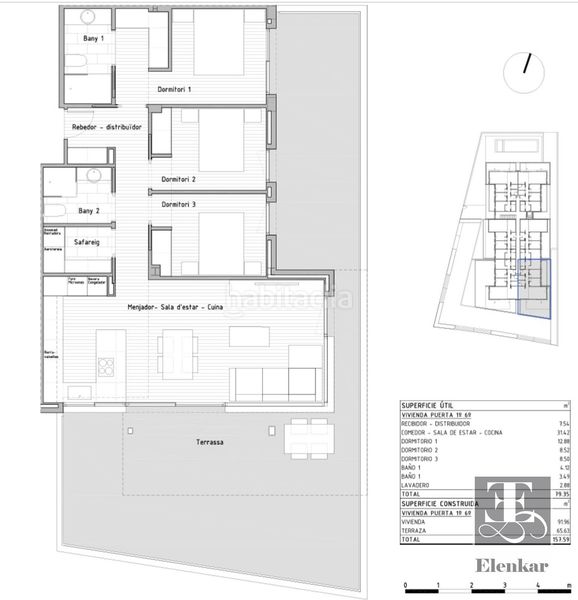 Foto b837cb95-abf0-480c-ae4f-e54a337bf444. Flat with heating pool in Cunit residencial Cunit