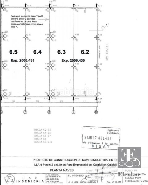 Foto d0049cf2-095b-4c1d-a70a-a30f1b5d0807. Nau industrial a Mas romeu Calafell