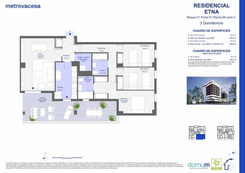 Foto df2a2a2d-d82b-46d6-8fda-e1162685c8ce. Appartement 157m<sup>2</sup> dans parcelas r'. y r'. del susdbp. palmas altas dans Sevilla