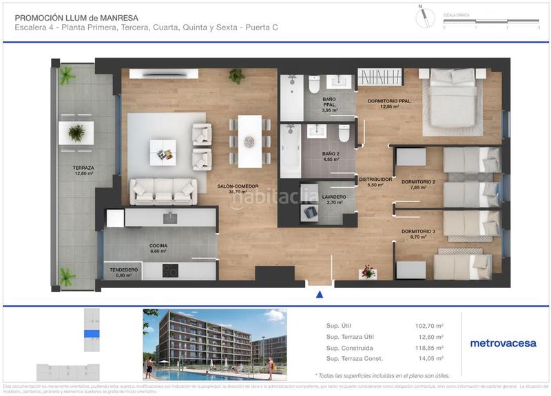 Foto 5bf26ea5-7e5c-4ff6-980d-40dbd9399ae5. Pis 121m<sup>2</sup> a concòrdia a bases de Manresa - carretera de santpedor Manresa