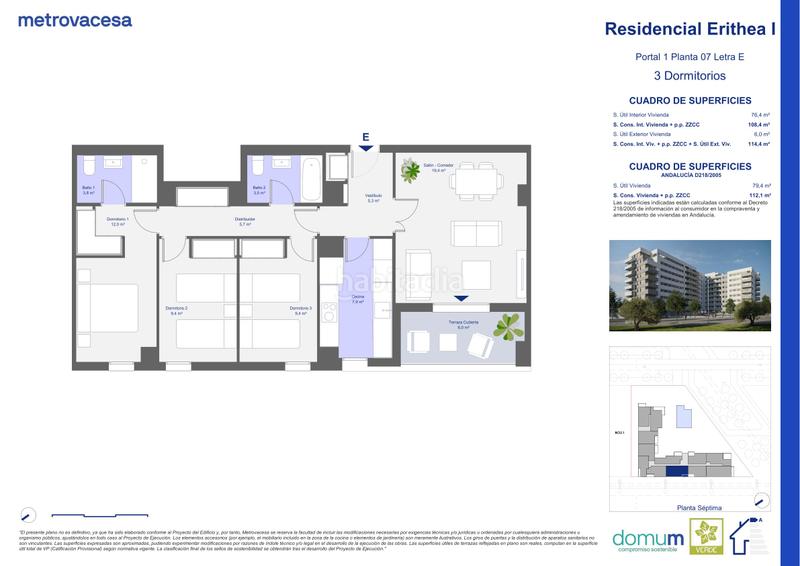 Foto a5d6ad2c-6263-4a30-924f-623da103a8ff. Appartement 115m<sup>2</sup> dans josé rodríguez de la borbolla s/n dans Dos Hermanas