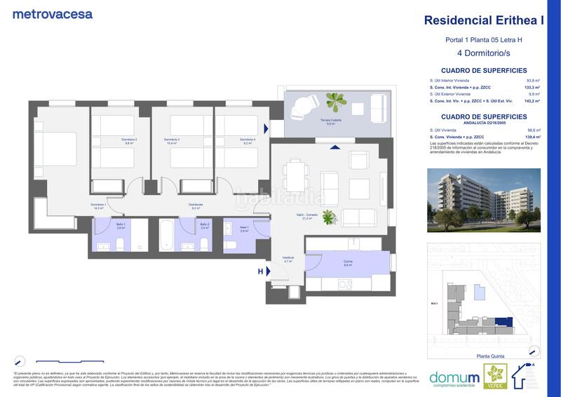 Foto f023c646-30f6-4caf-a336-01412c358a5e. Appartement 145m<sup>2</sup> dans josé rodríguez de la borbolla s/n dans Dos Hermanas