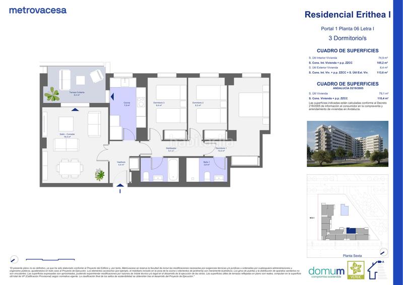 Foto 13c053b0-2688-44a0-9e47-aaa9e99c055e. Appartement 115m<sup>2</sup> dans josé rodríguez de la borbolla s/n dans Dos Hermanas