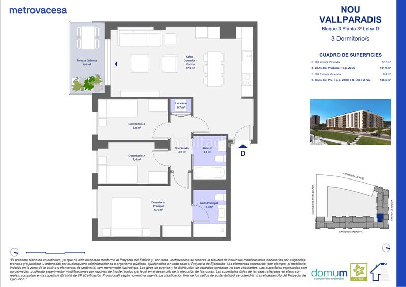 Foto fa7965f9-0de0-43ee-8f59-4d486e3ac300. Pis 109m<sup>2</sup> a carretera de rubi a Segle XX Terrassa