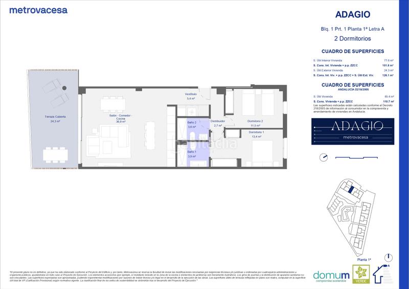 Foto b0ccc8fb-1c27-410c-a3f7-81ae6bd97cbb. Etagenwohnung 127m<sup>2</sup> in islas bermudas in Cancelada Estepona