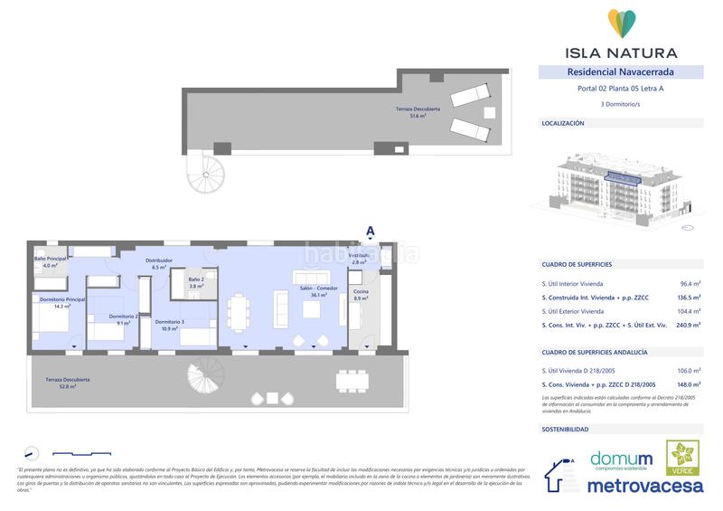 Foto df8b3909-173f-45f4-a0d3-daae00eafec8. Penthouse 259m<sup>2</sup> in parcela r. del supdbp palmas altas. calle rodas. Sevilla in Sevilla