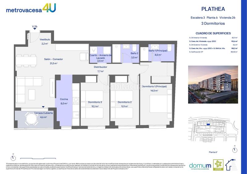 Foto 28411f5b-9c59-4d6a-9943-fcfc9a3503ec. Etagenwohnung 118m<sup>2</sup> in giusseppe verdi 101 in San José-Los Metales Sagunt