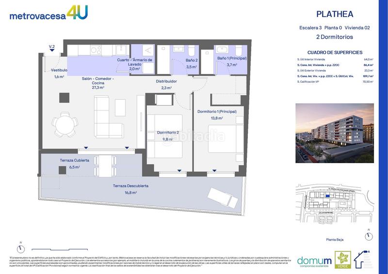 Foto c15b97b6-1560-4db4-906e-d27d5ee9dc83. Piso 110m<sup>2</sup> en giusseppe verdi 101 en San José-Los Metales Sagunt