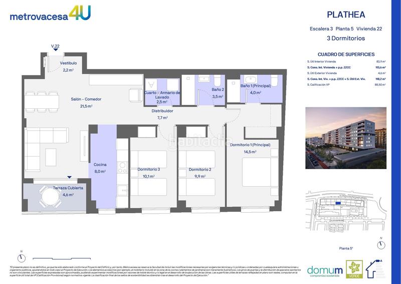 Foto c67470c5-772e-4500-a0ee-0a391d58e020. Etagenwohnung 118m<sup>2</sup> in giusseppe verdi 101 in San José-Los Metales Sagunt