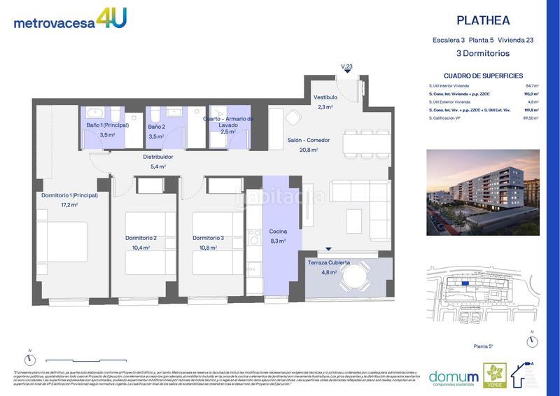 Foto 7d31f57e-896d-47e6-b875-b3a32aafc77a. Appartement 120m<sup>2</sup> dans giusseppe verdi 101 dans San José-Los Metales Sagunt
