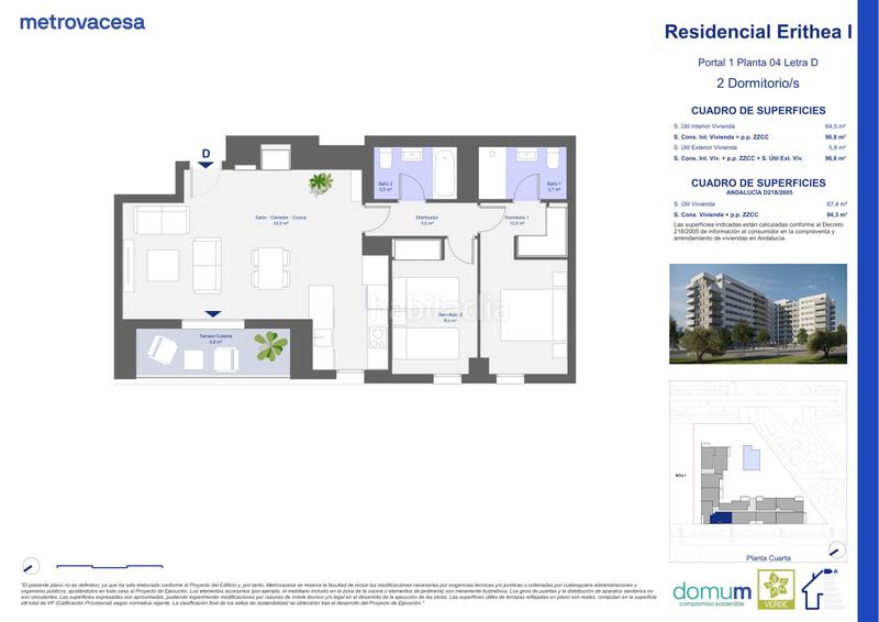 Foto a8dfb8b0-8c84-46f5-bf16-bd1653544f23. Appartement 97m<sup>2</sup> dans josé rodríguez de la borbolla s/n dans Dos Hermanas