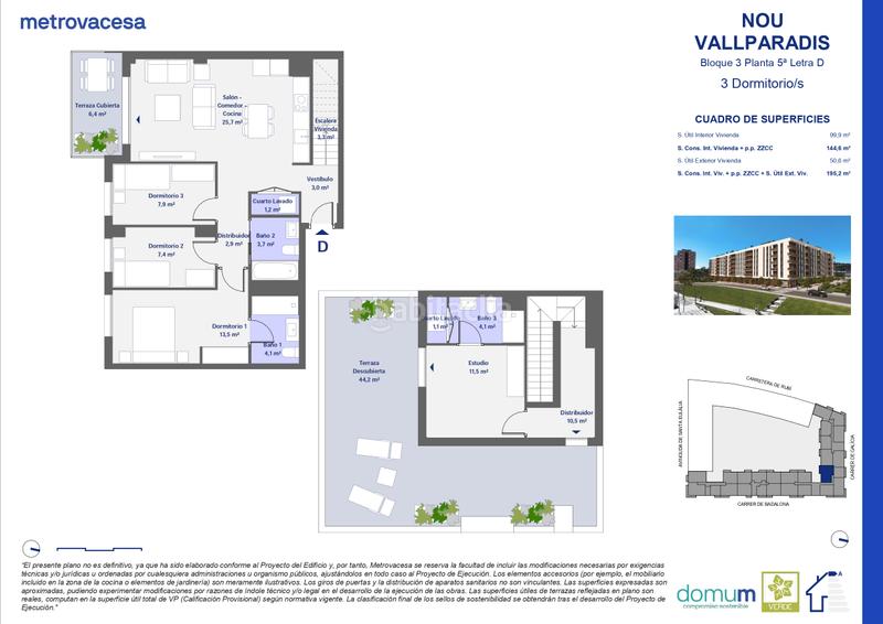 Foto e1b6aa21-730d-45a0-83f4-f3023b2d8094. Etagenwohnung 202m<sup>2</sup> in carretera de rubi in Segle XX Terrassa