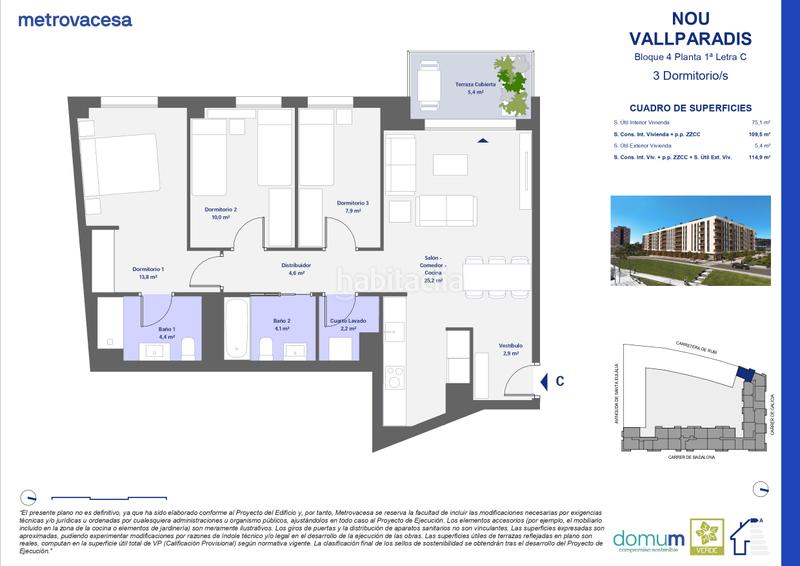 Foto a956bdbb-6314-4bb1-9160-b1195ff3bc90. Pis 115m<sup>2</sup> a carretera de rubi a Segle XX Terrassa
