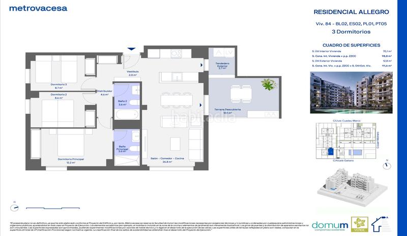 Foto 18a0a224-dbfd-47a0-ad9f-12e3fa520221. Pis 113m<sup>2</sup> a alcalá galiano a San José-Los Metales Sagunt