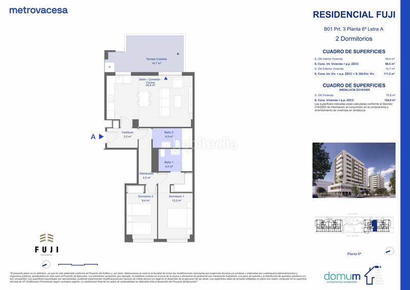 Foto b869a3cd-8f33-4670-918b-91aaf024f6d0. Appartement 112m<sup>2</sup> dans susdbp palmas altas sur dans Bellavista Sevilla