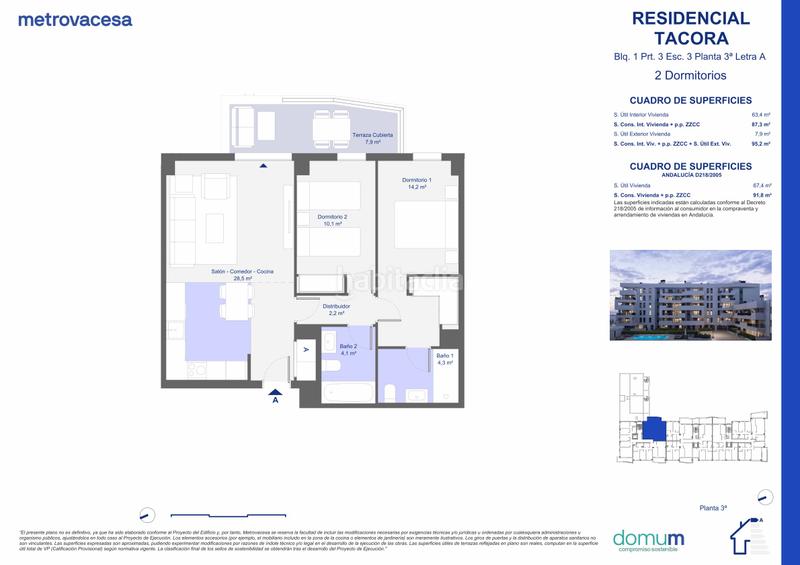 Foto f5d906f7-be44-4acb-9676-386529c74d4f. Appartement 96m<sup>2</sup> dans susdbp palmas altas sur dans Bellavista Sevilla