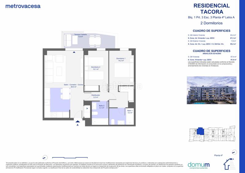 Foto 82a8100c-c8c8-48a5-9920-1cb4afbe8cc7. Appartement 96m<sup>2</sup> dans susdbp palmas altas sur dans Bellavista Sevilla