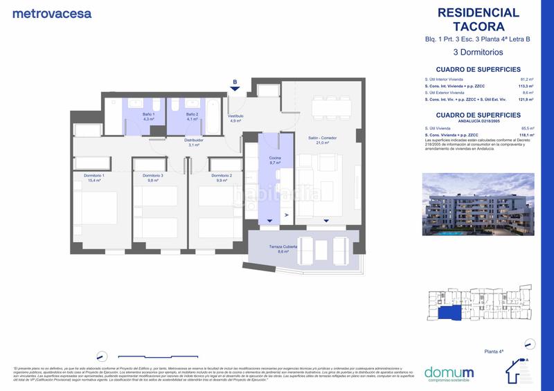 Foto 3223b5c9-da83-4336-9ab8-41ca386bc32c. Piso 122m<sup>2</sup> en susdbp palmas altas sur en Bellavista Sevilla