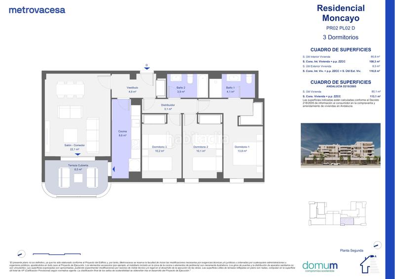 Foto 47279f10-39c1-4217-a5c2-38ffed31721d. Appartement 130m<sup>2</sup> dans rodas 11 dans Bellavista Sevilla