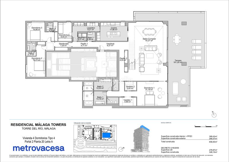 Foto af32a8c1-2a8a-4eeb-b1a1-a0950bcb55bb. Appartement 389m<sup>2</sup> dans pacífico 154 dans Martín Carpena - Torre del Río Málaga