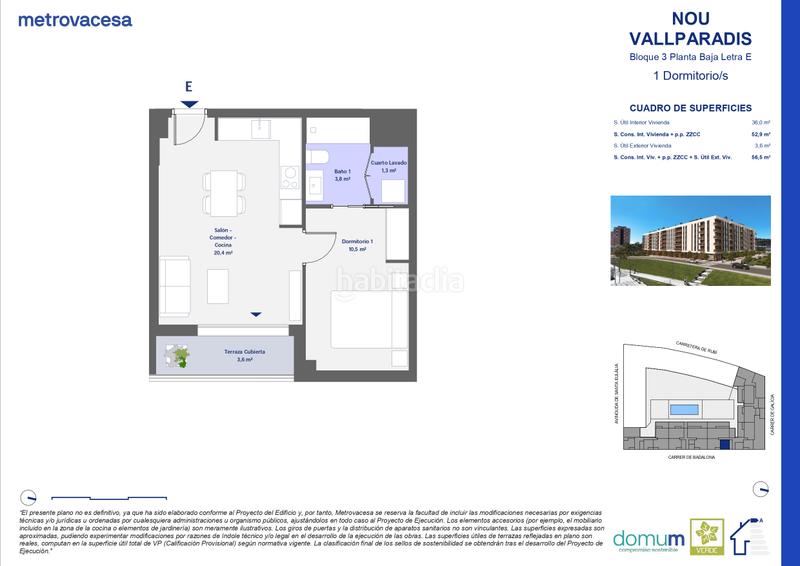 Foto e4c68386-8a8c-44cf-8ba2-0c69dc8910e8. Piso 57m<sup>2</sup> en carretera de rubi en Segle XX Terrassa