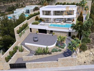 Casa  Urbanizacion canuta de ifach. Villa moderna con vistas panorámicas al mar en calpe