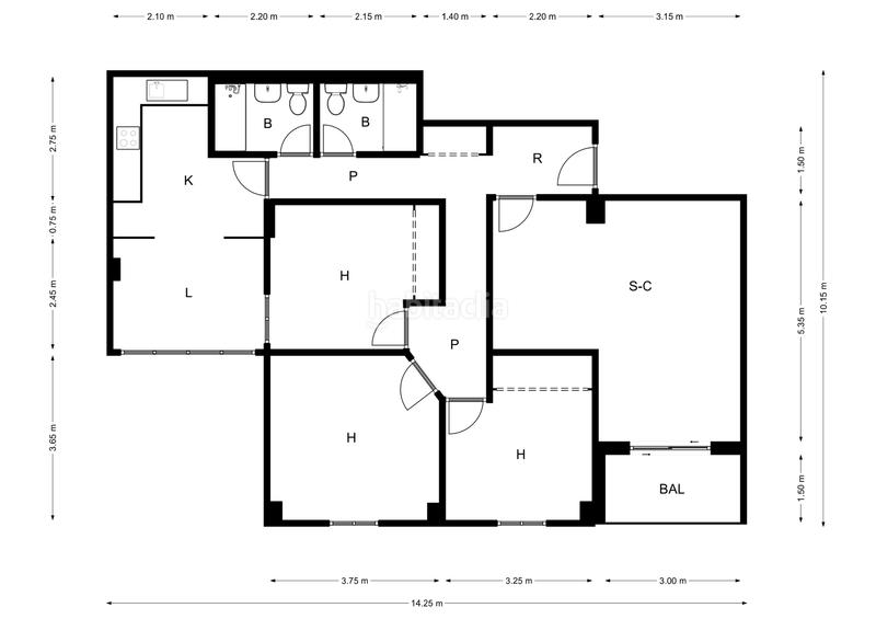 Foto 98109494-5311-4b08-b7ff-643dbd3486cc. Appartamento con riscaldamento in Palomeras Sureste Madrid