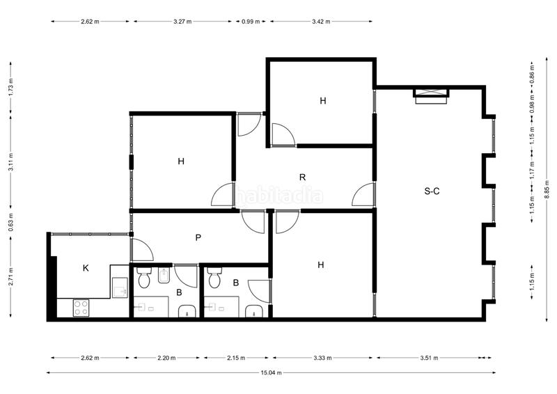 Foto eb000f8f-87e5-4002-aa5b-cba2628f3e70. Appartamento con riscaldamento in Gaztambide Madrid
