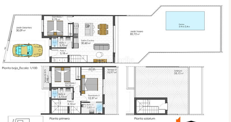 Foto c851c3c4-b151-4c20-9705-df8cac45dd50. Duplex with pool in Santiago de La Ribera San Javier