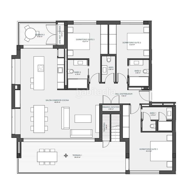 Foto 56874b9c-ba7a-408e-b207-1bcbae706a78. Dachwohnung mit pool in Lomas de Campoamor - Las Ramblas Orihuela