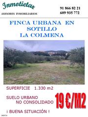 Terrain résidentiel  Calle la colmena. Finca 1330 m2 en suelo urbano no consolidado