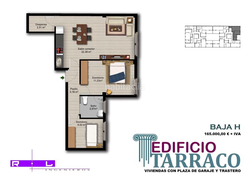 Foto ab64d7d1-f515-46e3-bba7-9043f1619ccc. Planta baixa 44m<sup>2</sup> a calle valencia 26 a Poniente Armilla