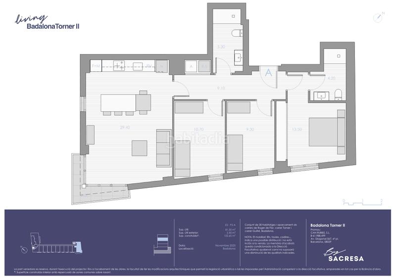Foto d04c119a-5f60-47db-8020-9fb258808ee5. Appartamento 122m<sup>2</sup> con riscaldamento parcheggio in Progrés - Pep Ventura Badalona
