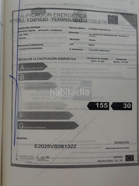 Foto f676e253-1501-4e21-9253-d28ae3f822bf. Pis a calle calle maestro serrano 7 a Cardenal Benlloch Mislata