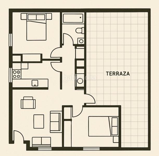 Foto 908f3e0e-57aa-412d-8dad-2a242a2f90b1. Rent flat with heating parking pool in Sant Isidre Valencia