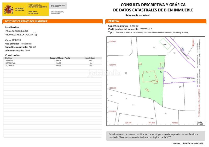 Foto be49e70a-1296-4315-b3e6-a39ba77d1e68. Chalet con parcheggio piscina in Alzabares Elche / Elx