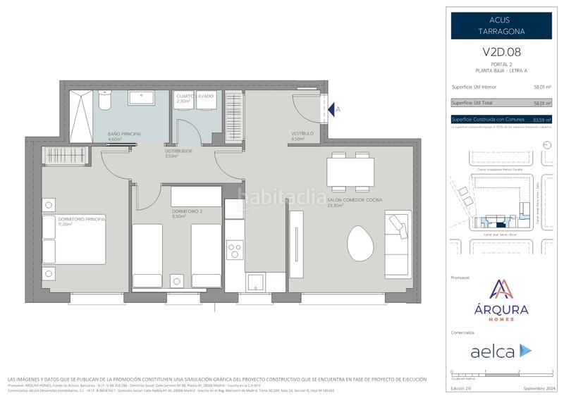 Foto 2e4cac35-96de-46b7-8845-65ed06e1b219. Piano terra 84m<sup>2</sup> con piscina in Nou Eixample Nord Tarragona