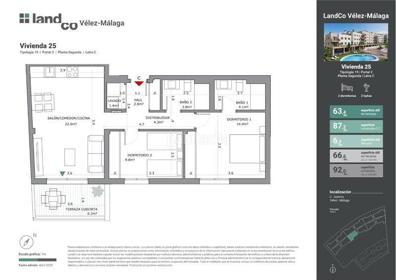 Foto b18954ff-2c89-43e7-a60e-a2c2ec9f7bff. Piso 84m<sup>2</sup> en calle joyeros 1 en Camino Viejo de Málaga Vélez - Málaga