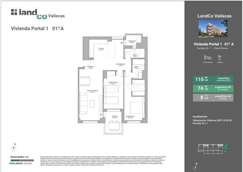 Foto 0297eb1f-cd67-40ac-9c0b-72b71d82c448. Flat 110m<sup>2</sup> in avenida de la democracia 28 in Santa Eugenia Madrid