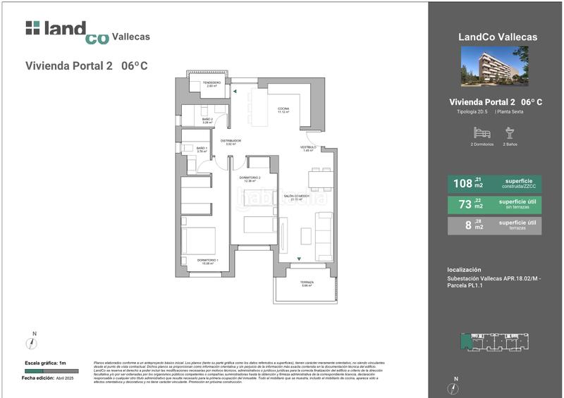 Foto 64694731-1177-4e75-9d96-e3858ecc21a5. Piso 108m<sup>2</sup> en avenida de la democracia 28 en Santa Eugenia Madrid