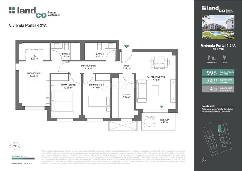 Foto fccc48a4-ce9e-4e62-a63f-444934d7fb11. Piso 100m<sup>2</sup> en Sancibrián Santa Cruz de Bezana