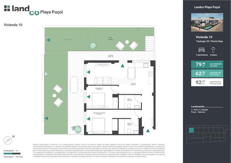 Foto bc0bbee2-d7e1-402f-9a00-1f309431c027. Planta baja 80m<sup>2</sup> en playas de Puçol Puçol
