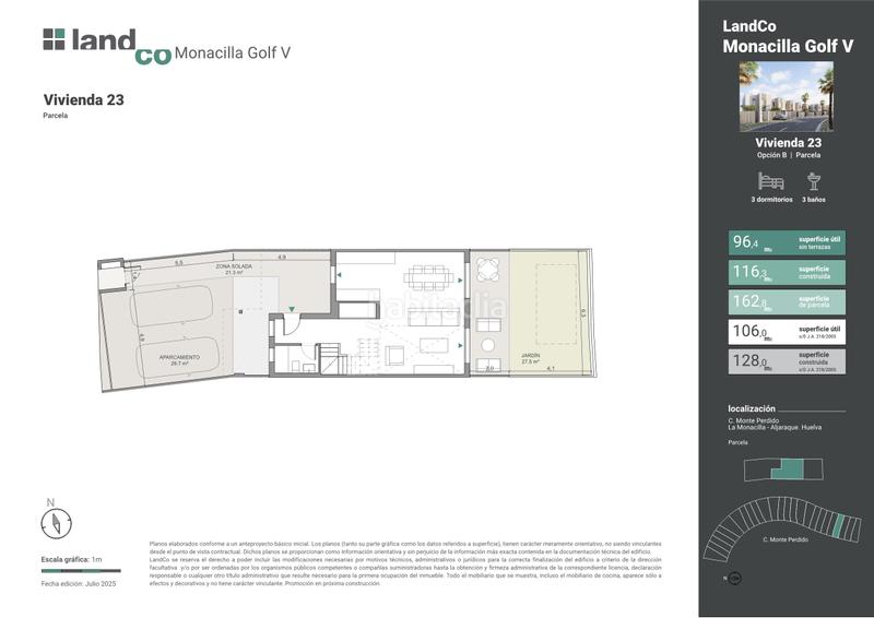 Foto 76ce41d4-edca-4a90-bdb3-5d07d4a854f6. Casa a schiera 116m<sup>2</sup> con riscaldamento piscina in Dehesa - Monacilla Aljaraque