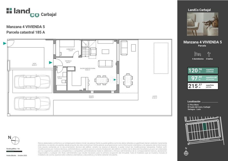 Foto a49c939d-066c-4de0-9b6b-d9acc3fc152a. Maison 120m<sup>2</sup> avec parking dans Sariegos