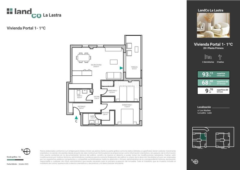 Foto fb4dd554-dc54-44f3-b641-d69440aabaf0. Etagenwohnung 93m<sup>2</sup> mit heizung in La Lastra León