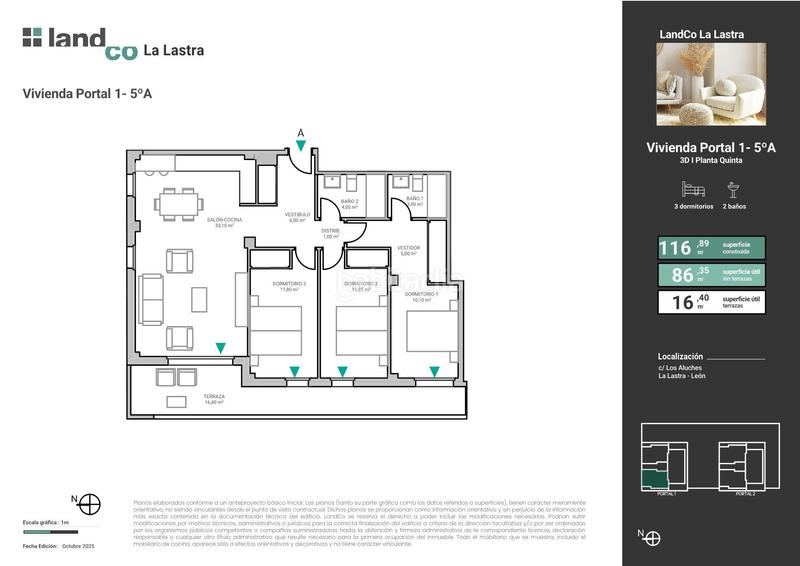 Foto 62e4ddba-ce17-4677-ac82-86db772474a5. Pis 116m<sup>2</sup> amb calefacció a La Lastra León