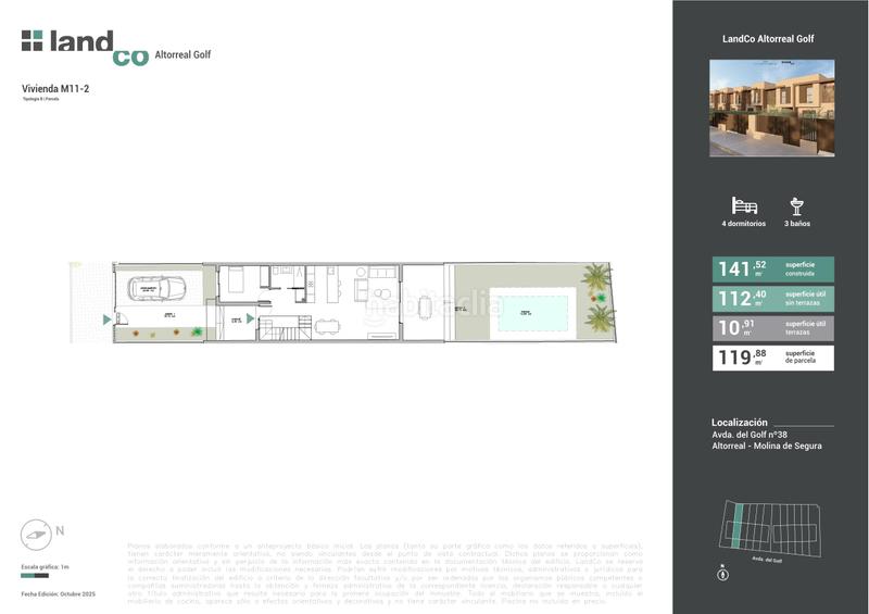 Foto 1482c853-5cb9-45db-9fb0-a72554a0b289. Casa a schiera 141m<sup>2</sup> con parcheggio piscina in Altorreal - El Chorrico Molina de Segura
